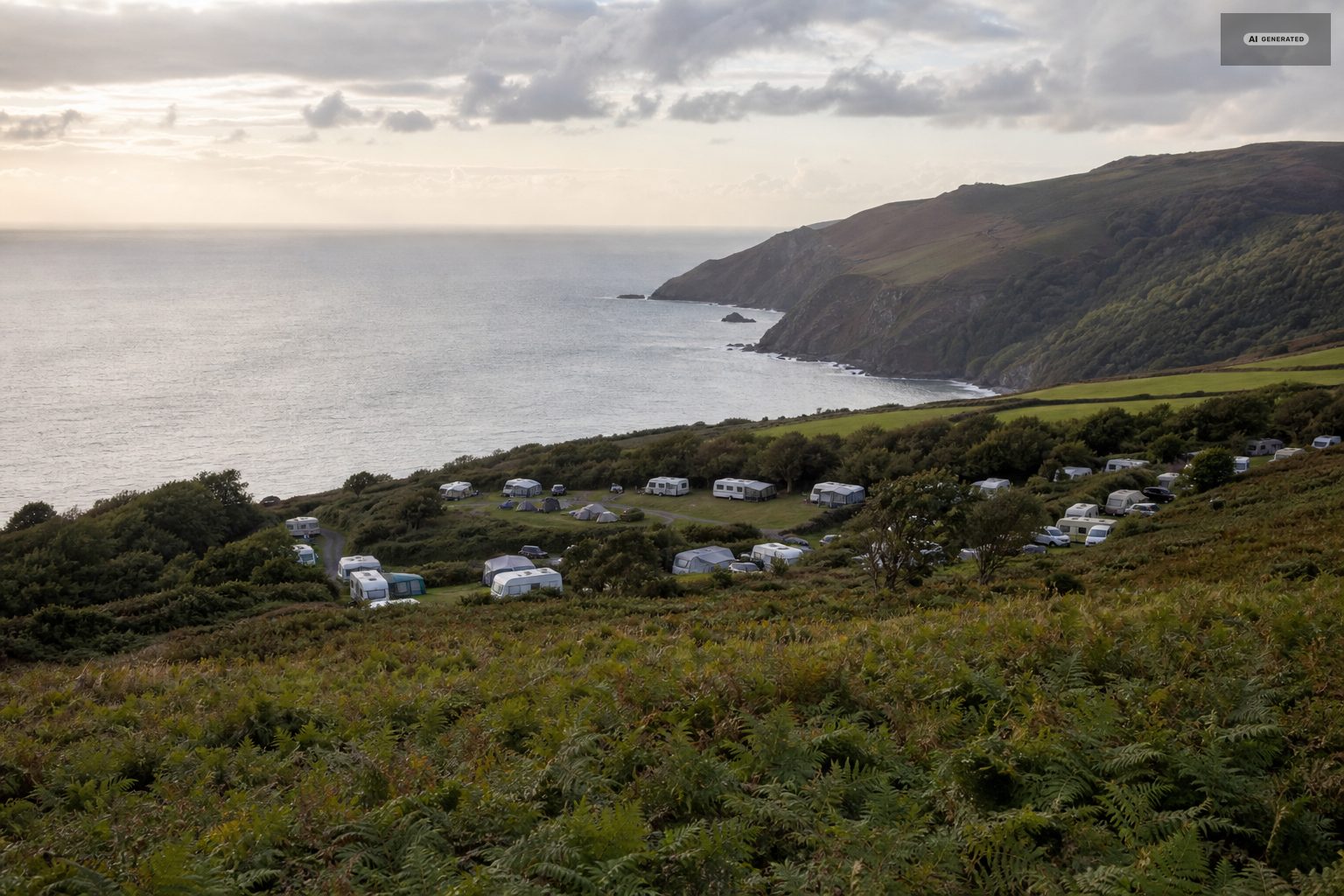 The Exmoor coast near Lynton and Lynmouth