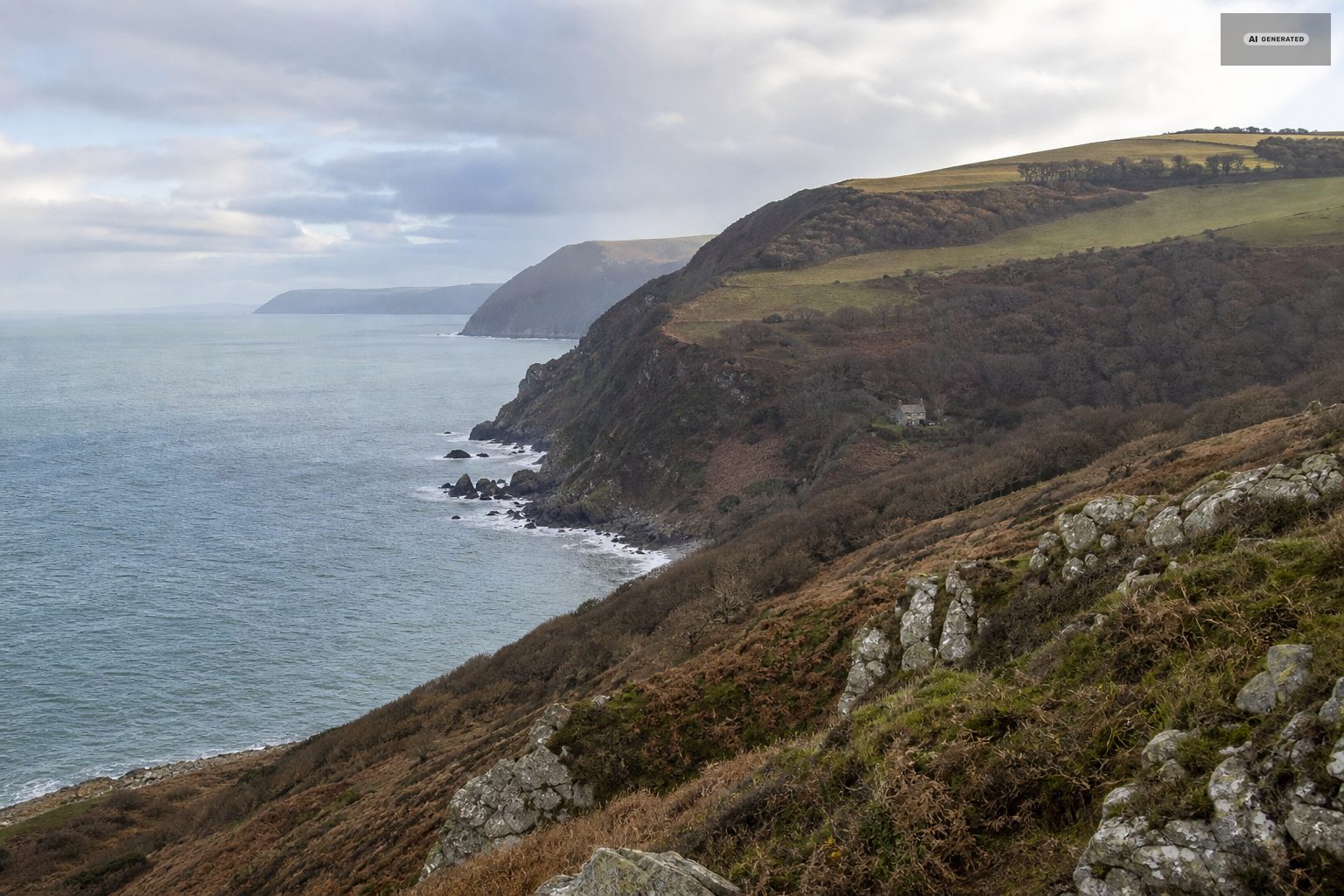 The Exmoor coast near Lynton and Lynmouth