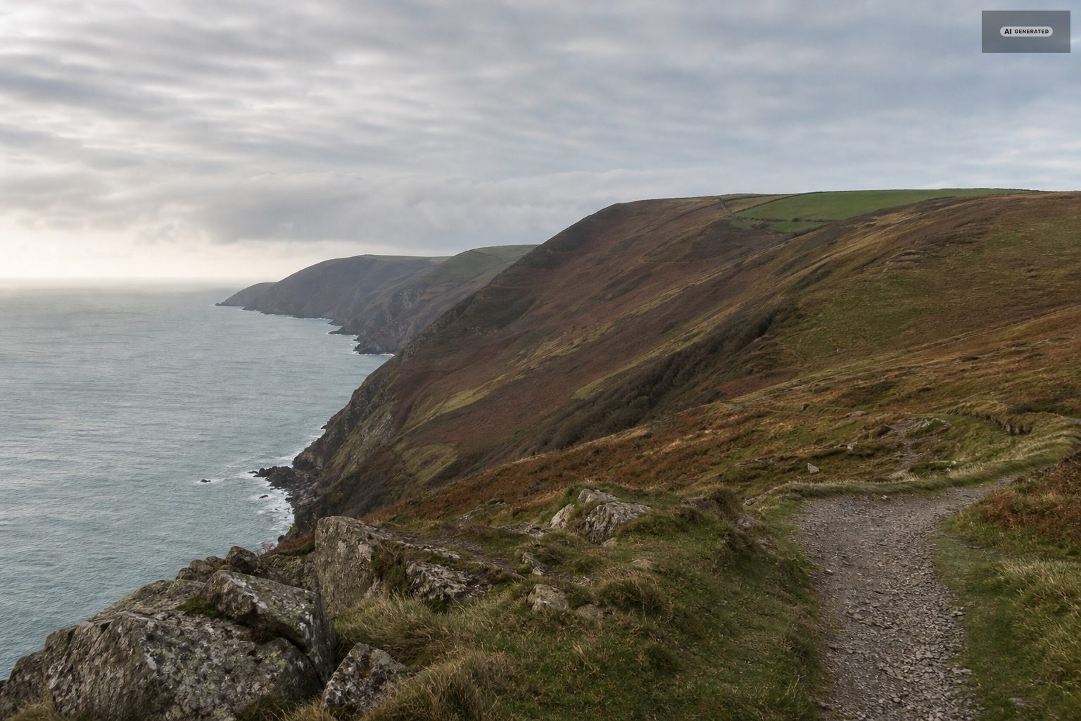 The Exmoor coast near Lynton and Lynmouth