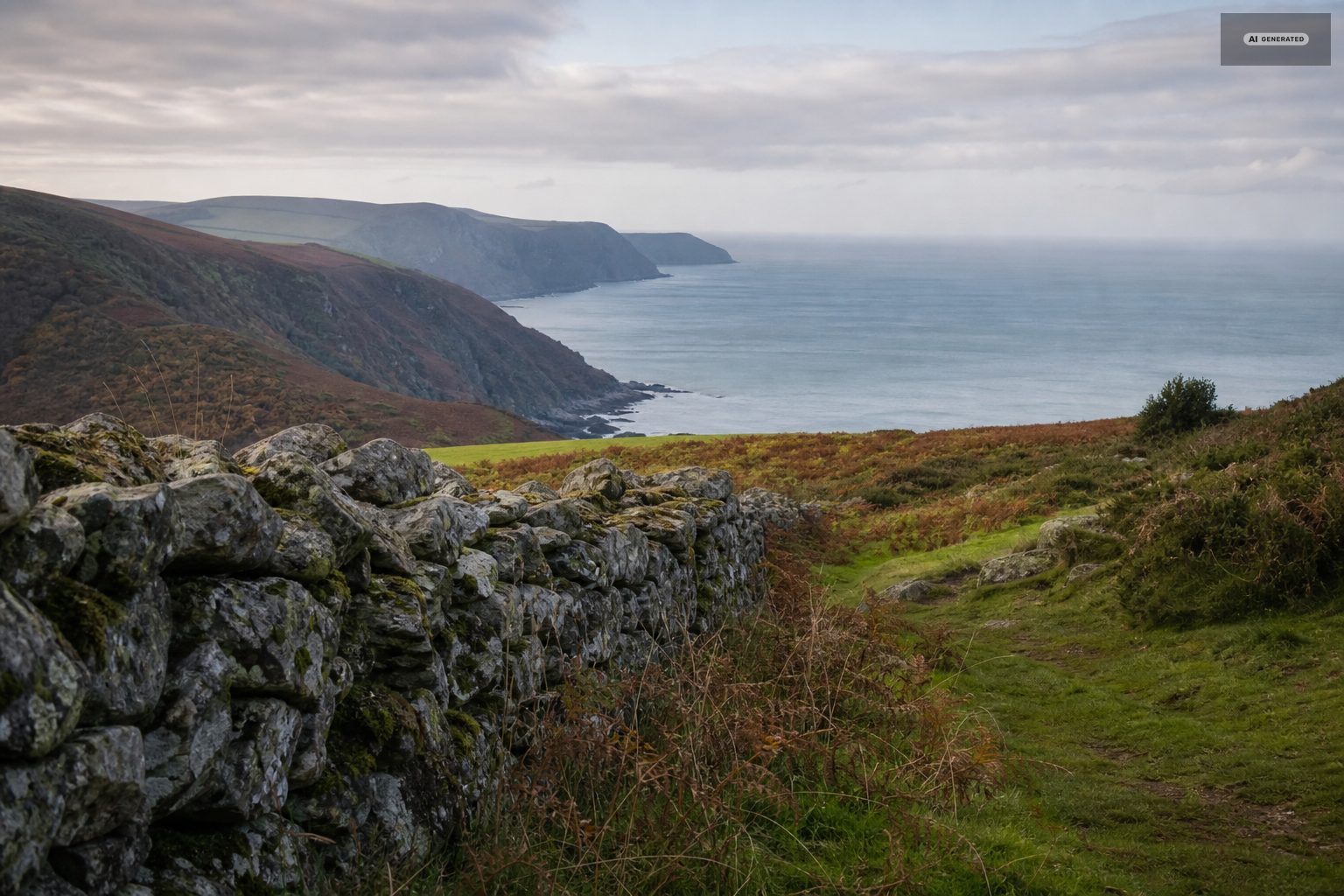 The Exmoor coast near Lynton and Lynmouth