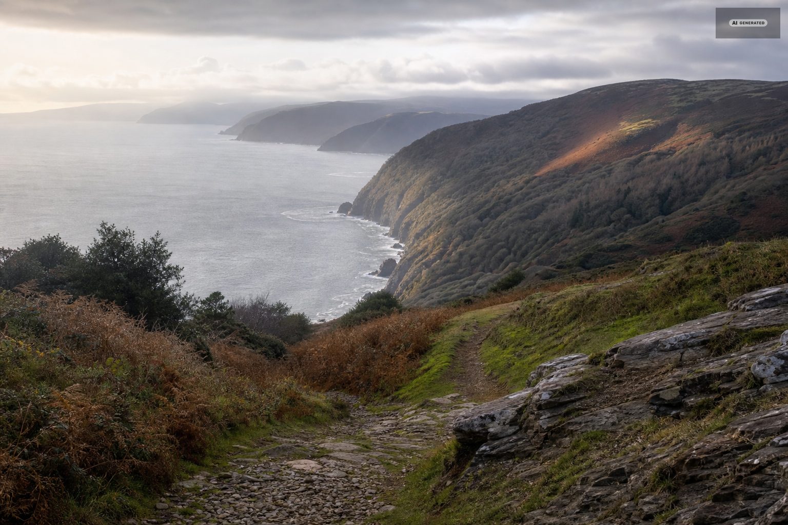 The Exmoor coast near Lynton and Lynmouth