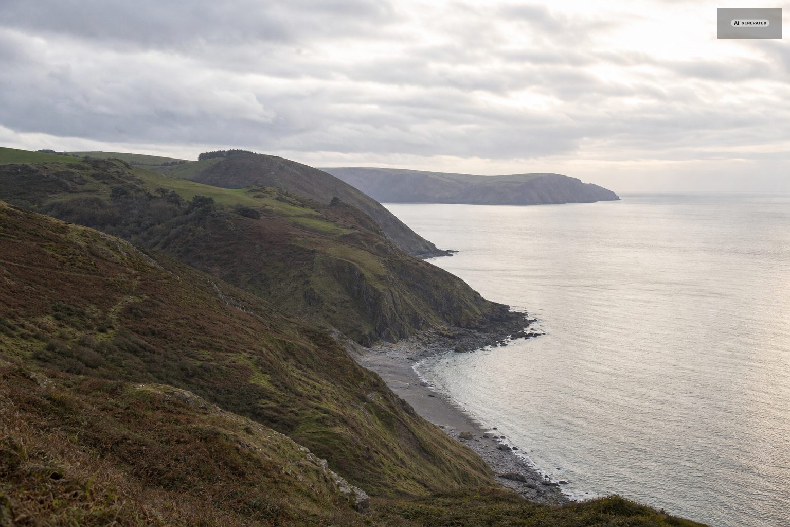 The Exmoor coast near Lynton and Lynmouth