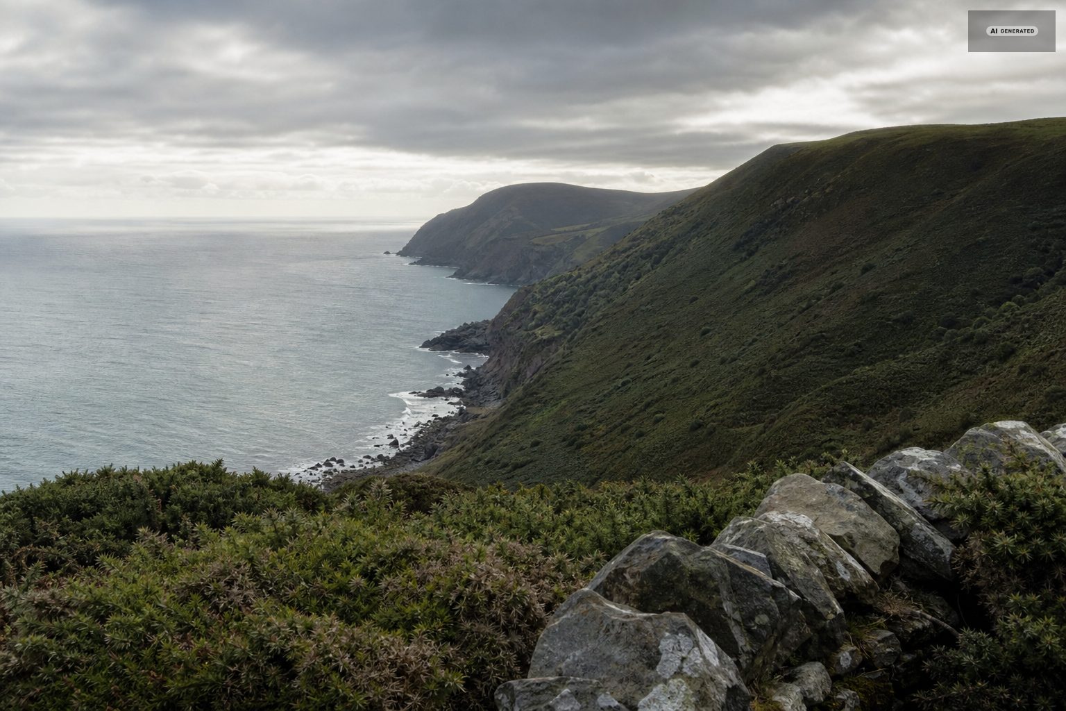 The Exmoor coast near Lynton and Lynmouth
