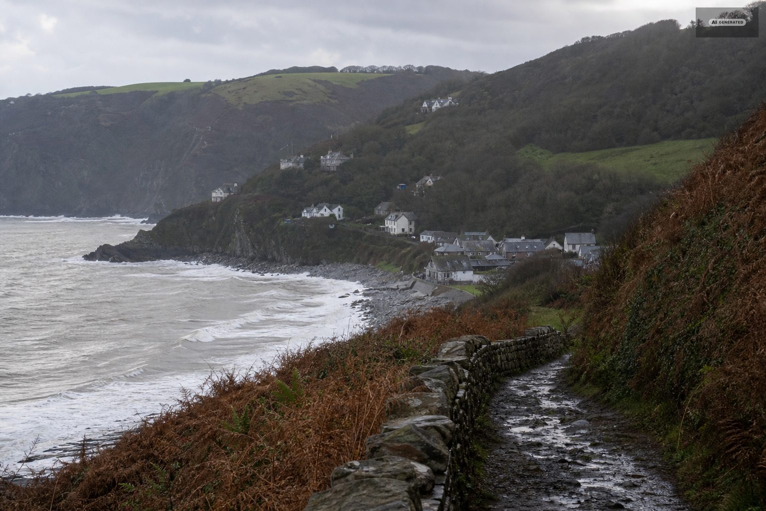 The Exmoor coast near Lynton and Lynmouth
