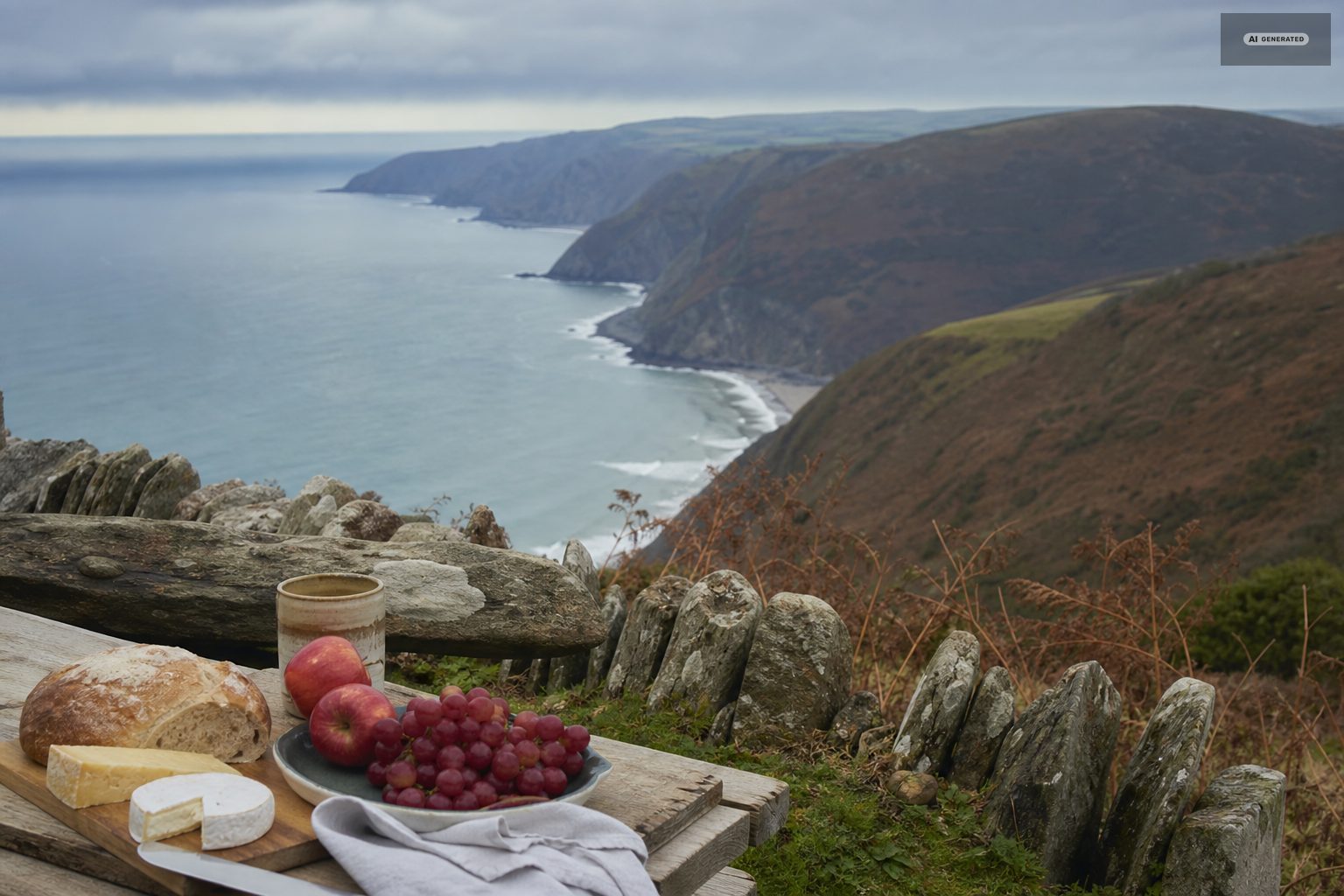 The Exmoor coast near Lynton and Lynmouth
