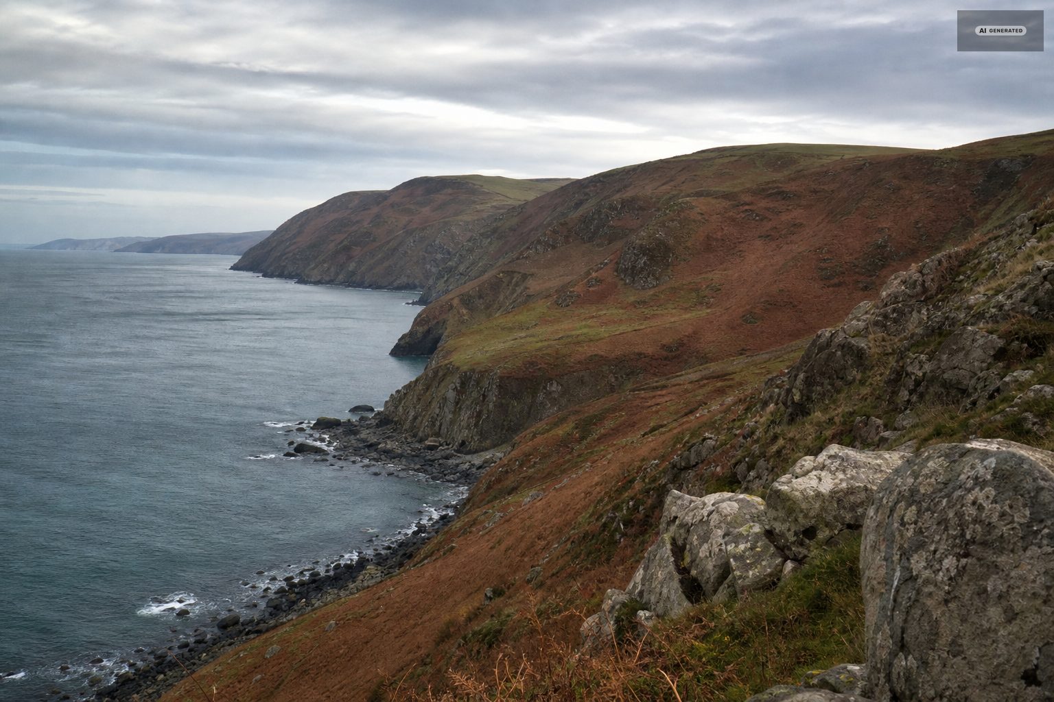 The Exmoor coast near Lynton and Lynmouth