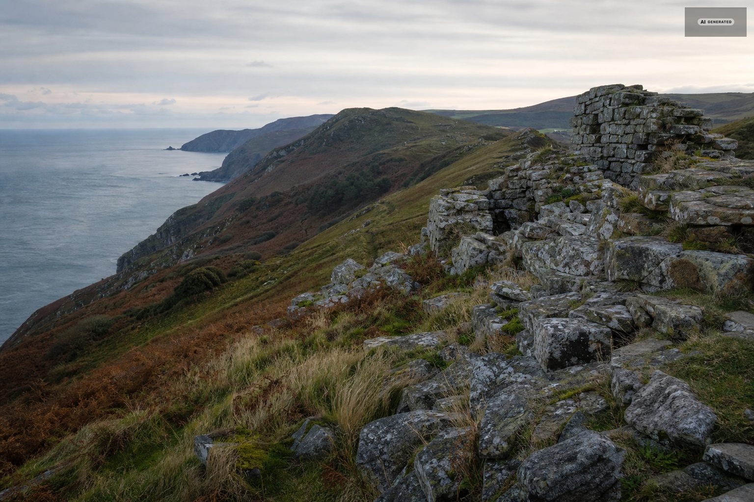 The Exmoor coast near Lynton and Lynmouth