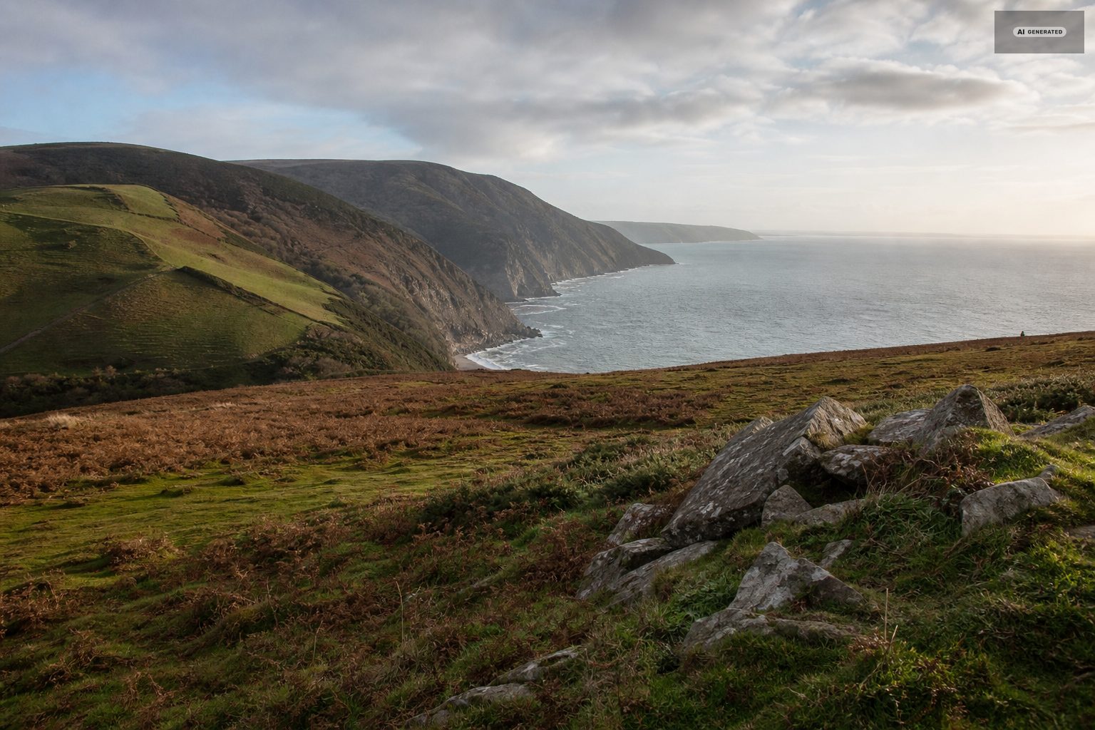 The Exmoor coast near Lynton and Lynmouth