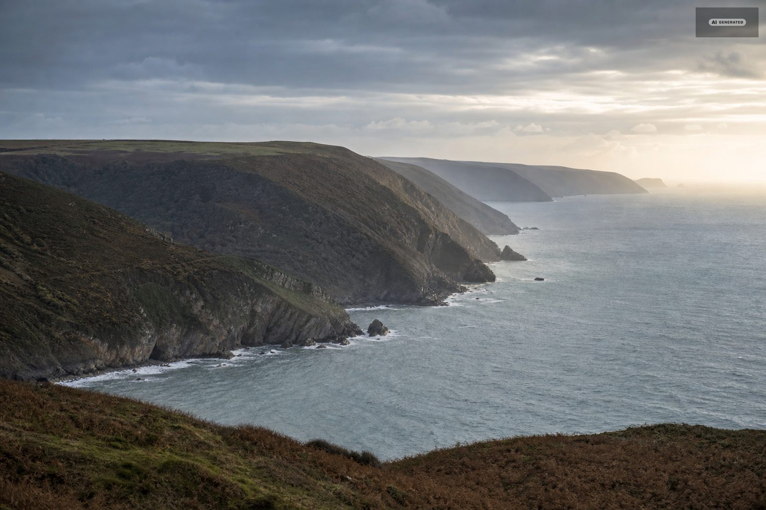 The Exmoor coast near Lynton and Lynmouth