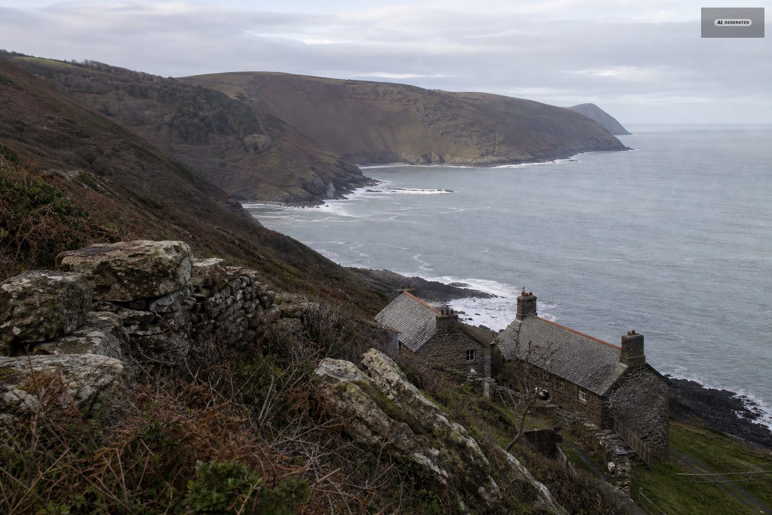 The Exmoor coast near Lynton and Lynmouth