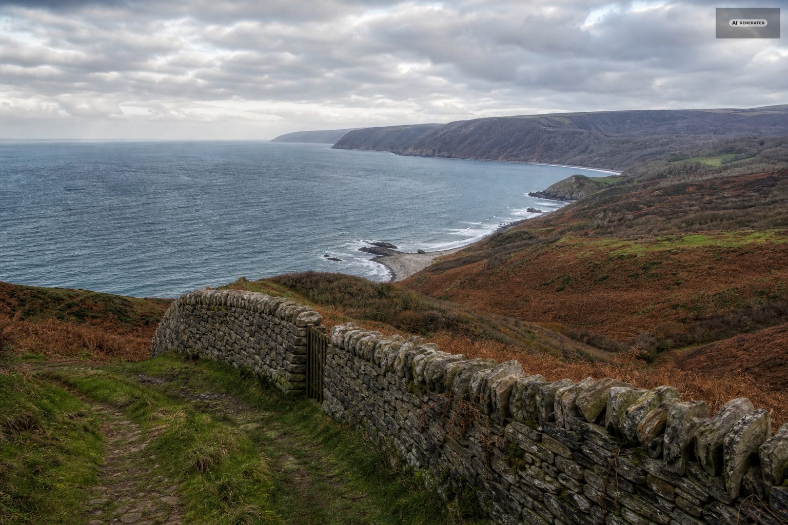 The Exmoor coast near Lynton and Lynmouth