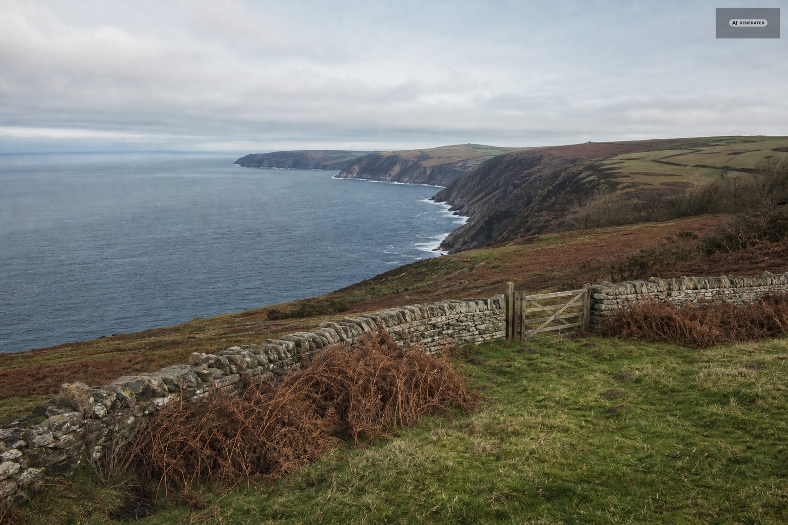 The Exmoor coast near Lynton and Lynmouth