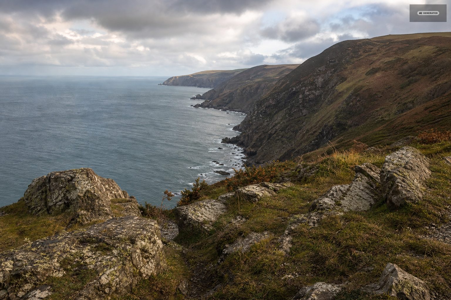 The Exmoor coast near Lynton and Lynmouth
