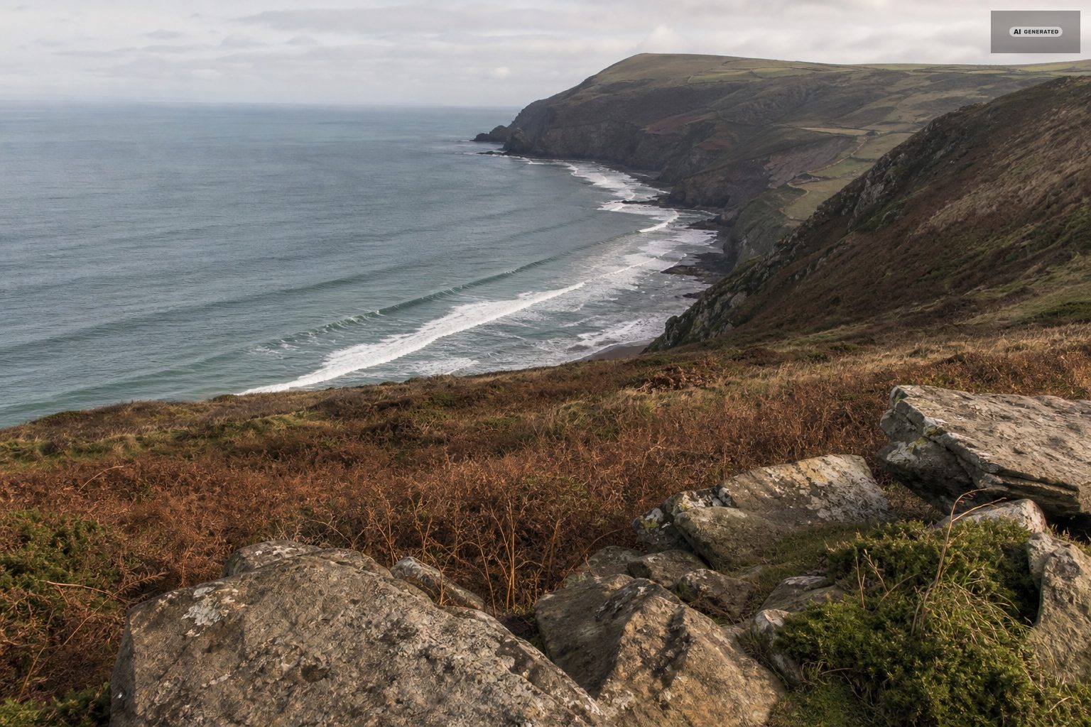 The Exmoor coast near Lynton and Lynmouth