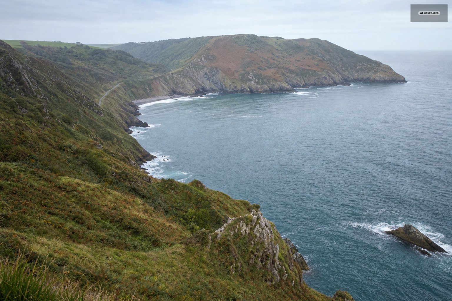 The Exmoor coast near Lynton and Lynmouth