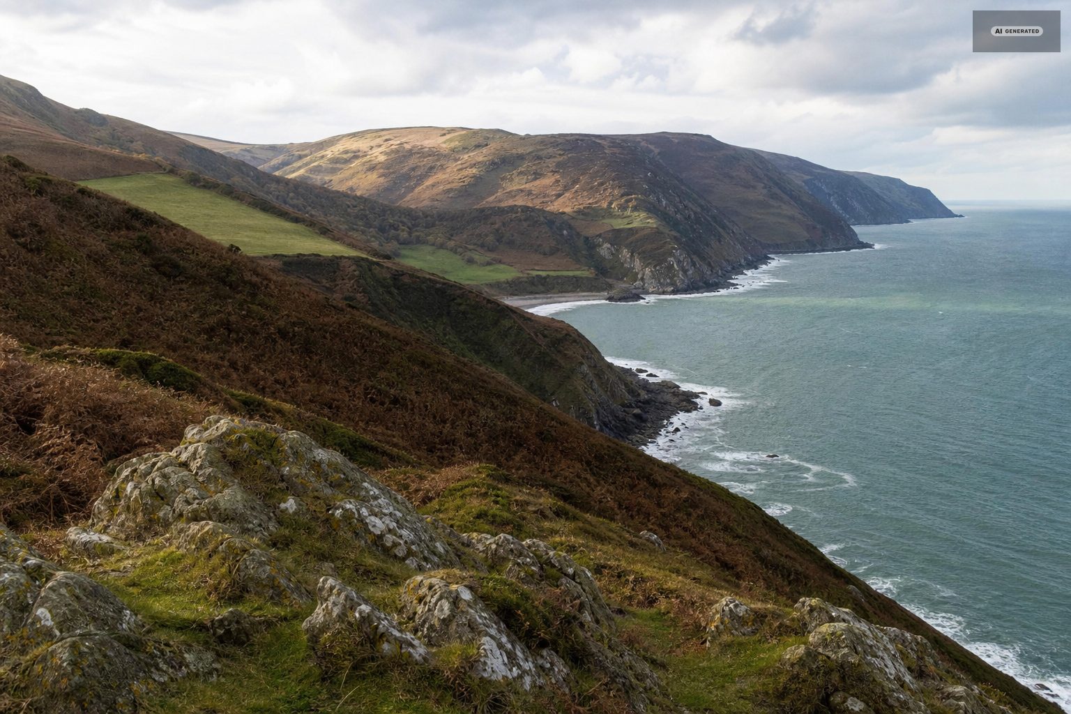 The Exmoor coast near Lynton and Lynmouth