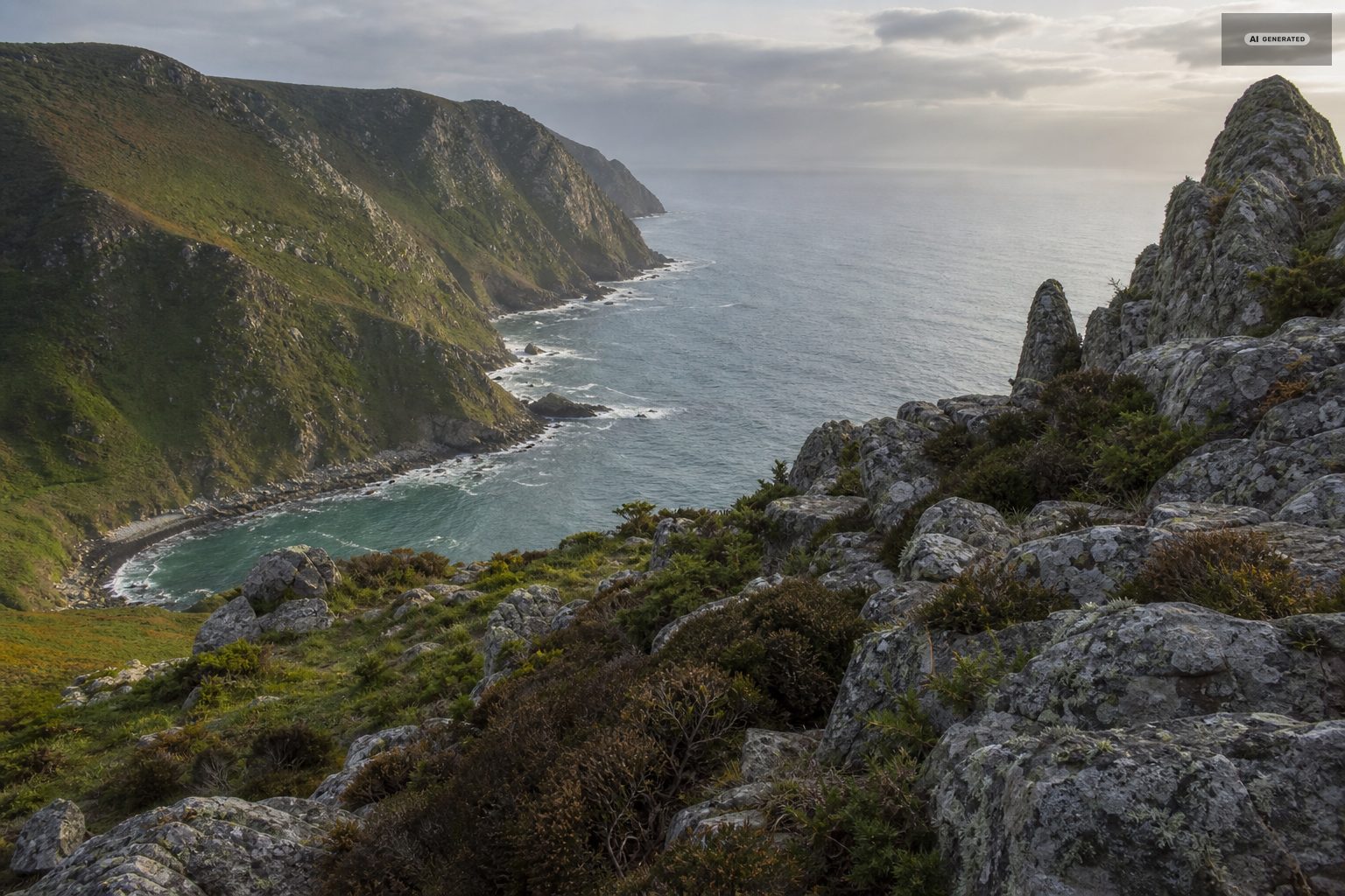 The Exmoor coast near Lynton and Lynmouth
