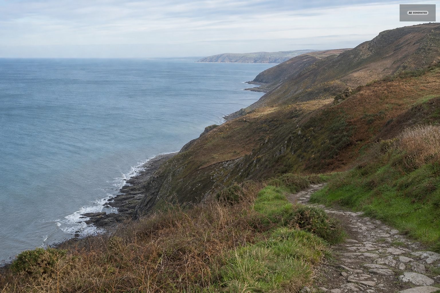 The Exmoor coast near Lynton and Lynmouth