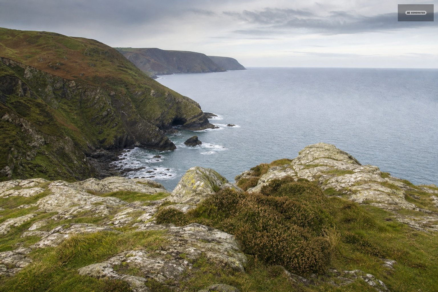 The Exmoor coast near Lynton and Lynmouth