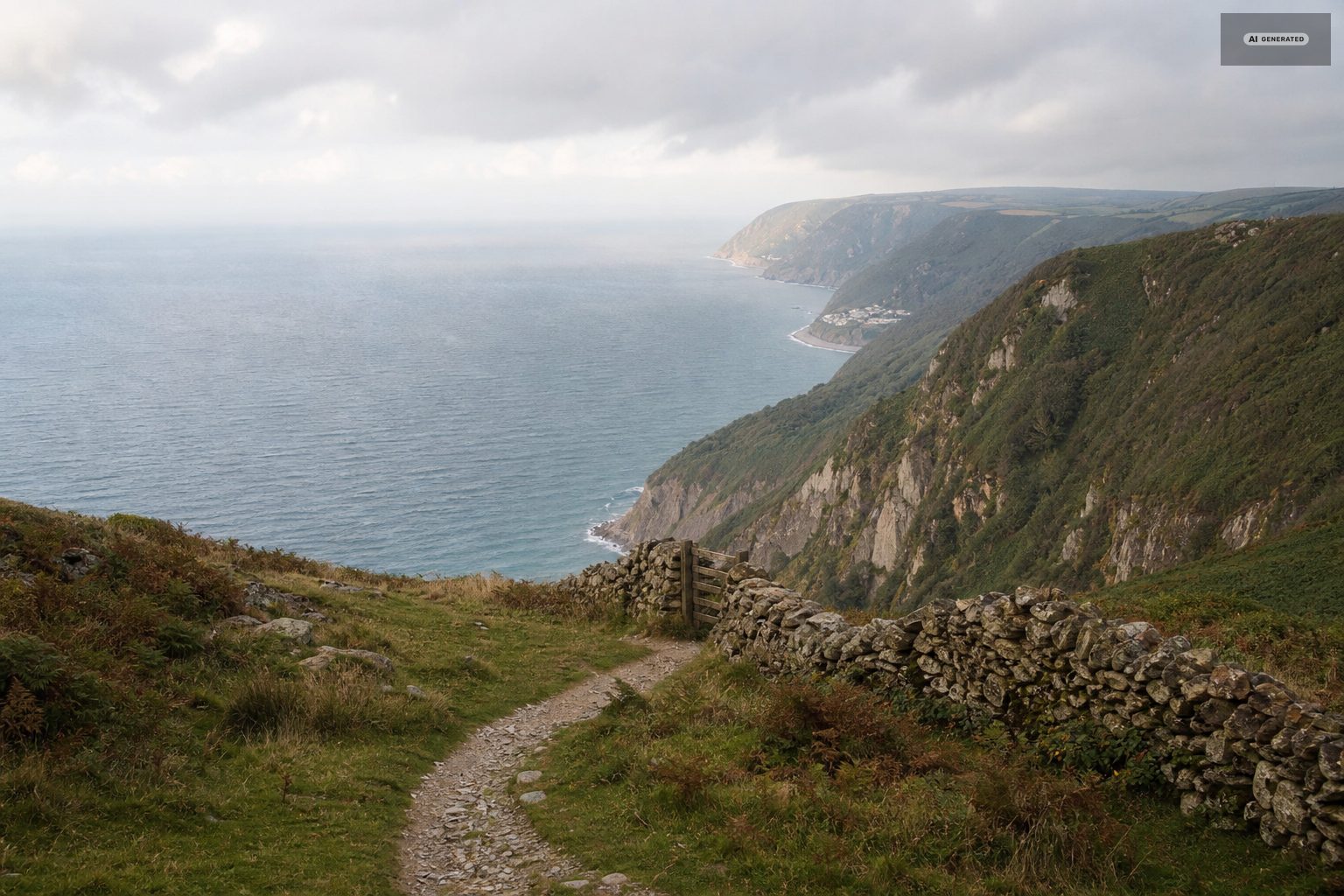 The Exmoor coast near Lynton and Lynmouth