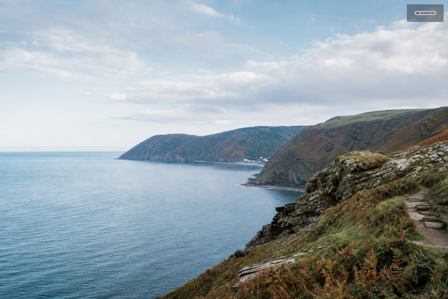 Exmoor on the Exmoor coast at Lynton and Lynmouth
