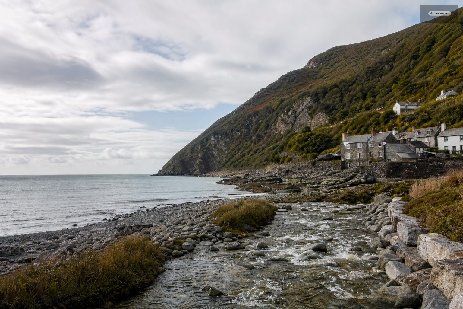 Fishing on the Exmoor coast at Lynton and Lynmouth