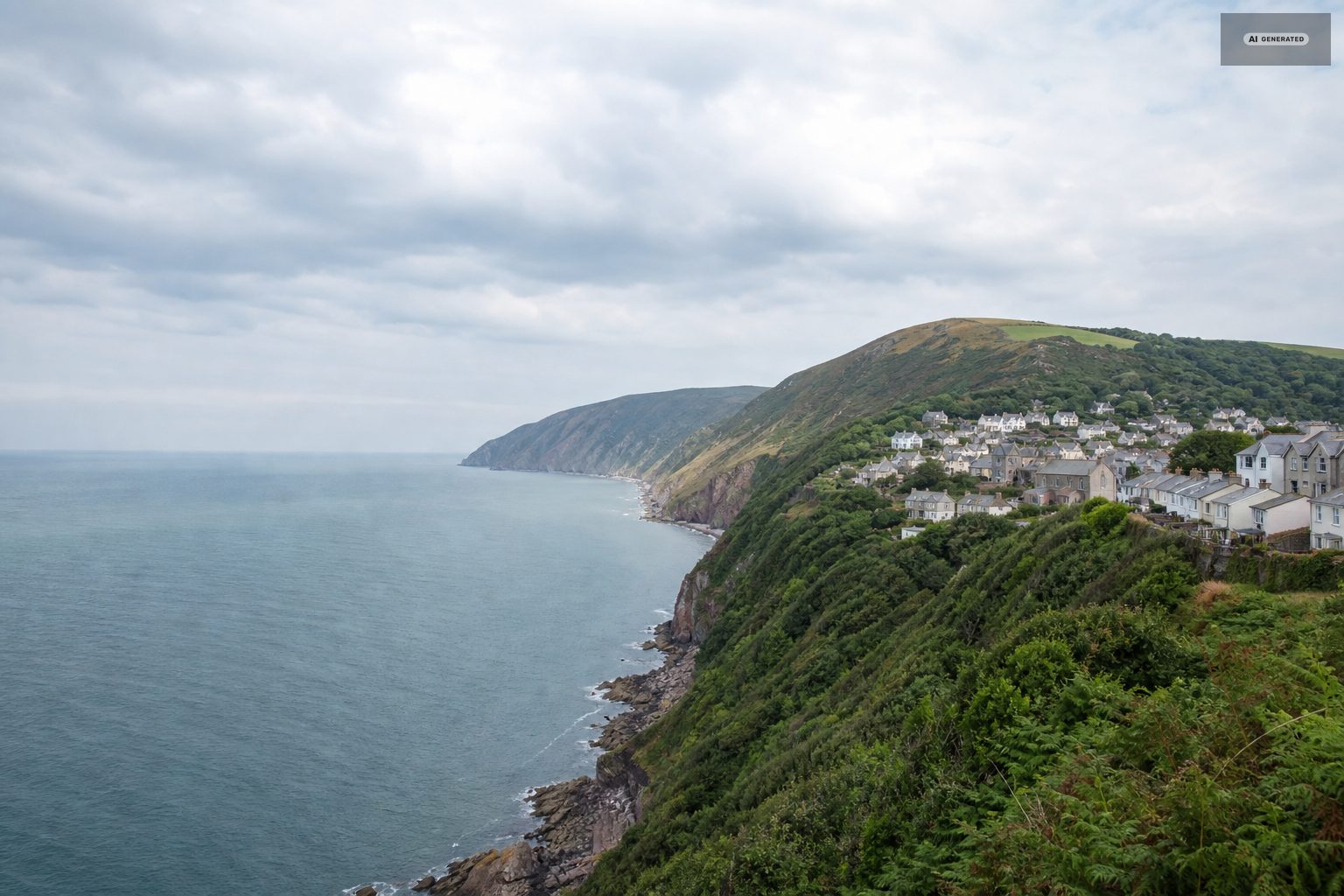 Large groups on the Exmoor coast at Lynton and Lynmouth