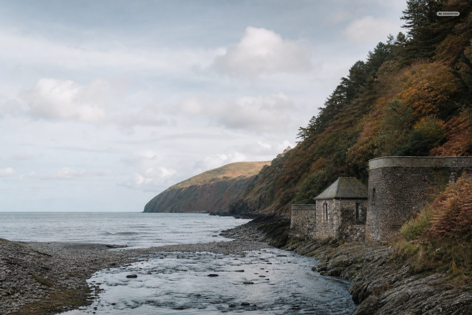Swimming on the Exmoor coast at Lynton and Lynmouth
