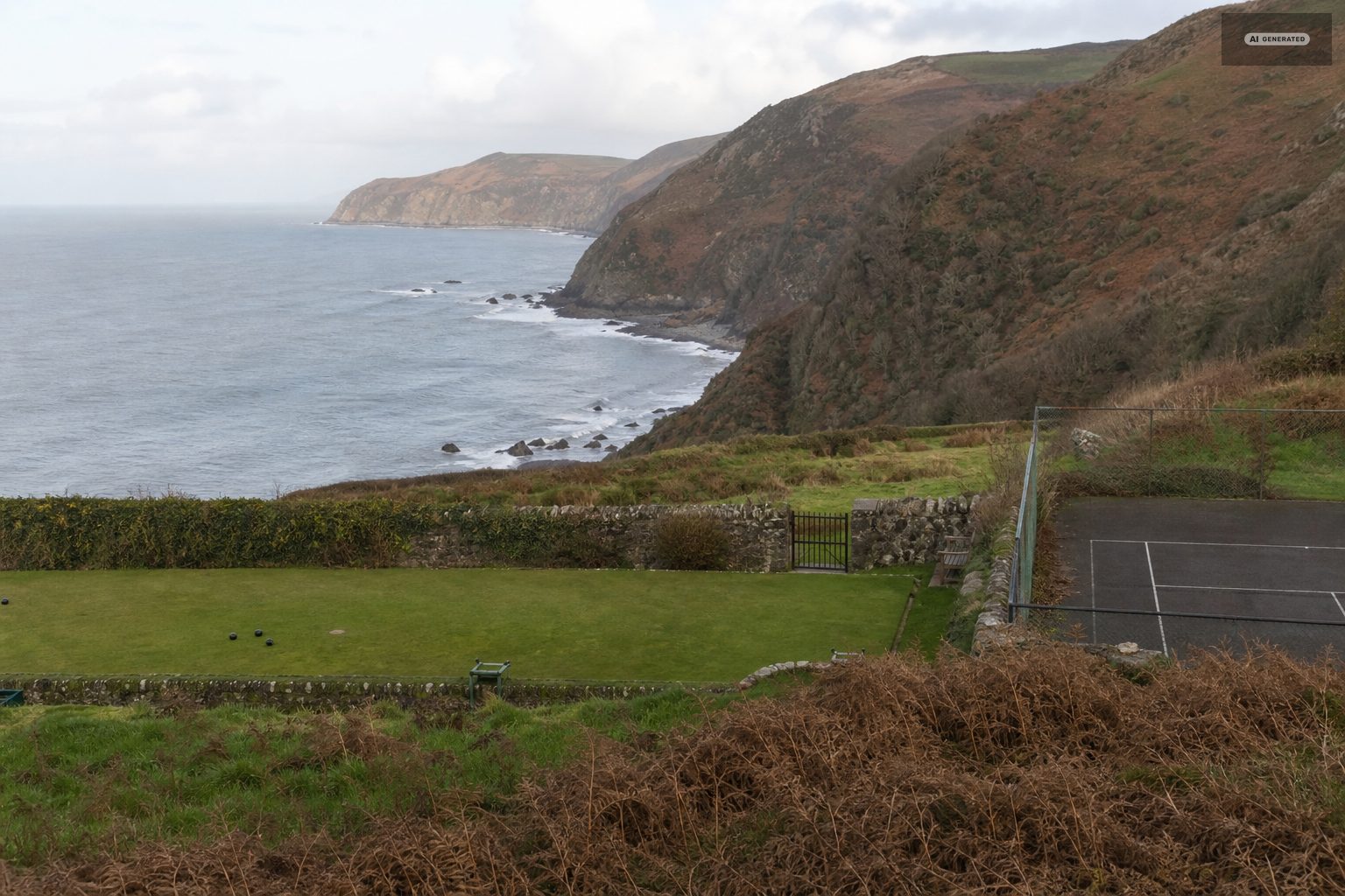 The setting, on the Exmoor coast at Lynton and Lynmouth