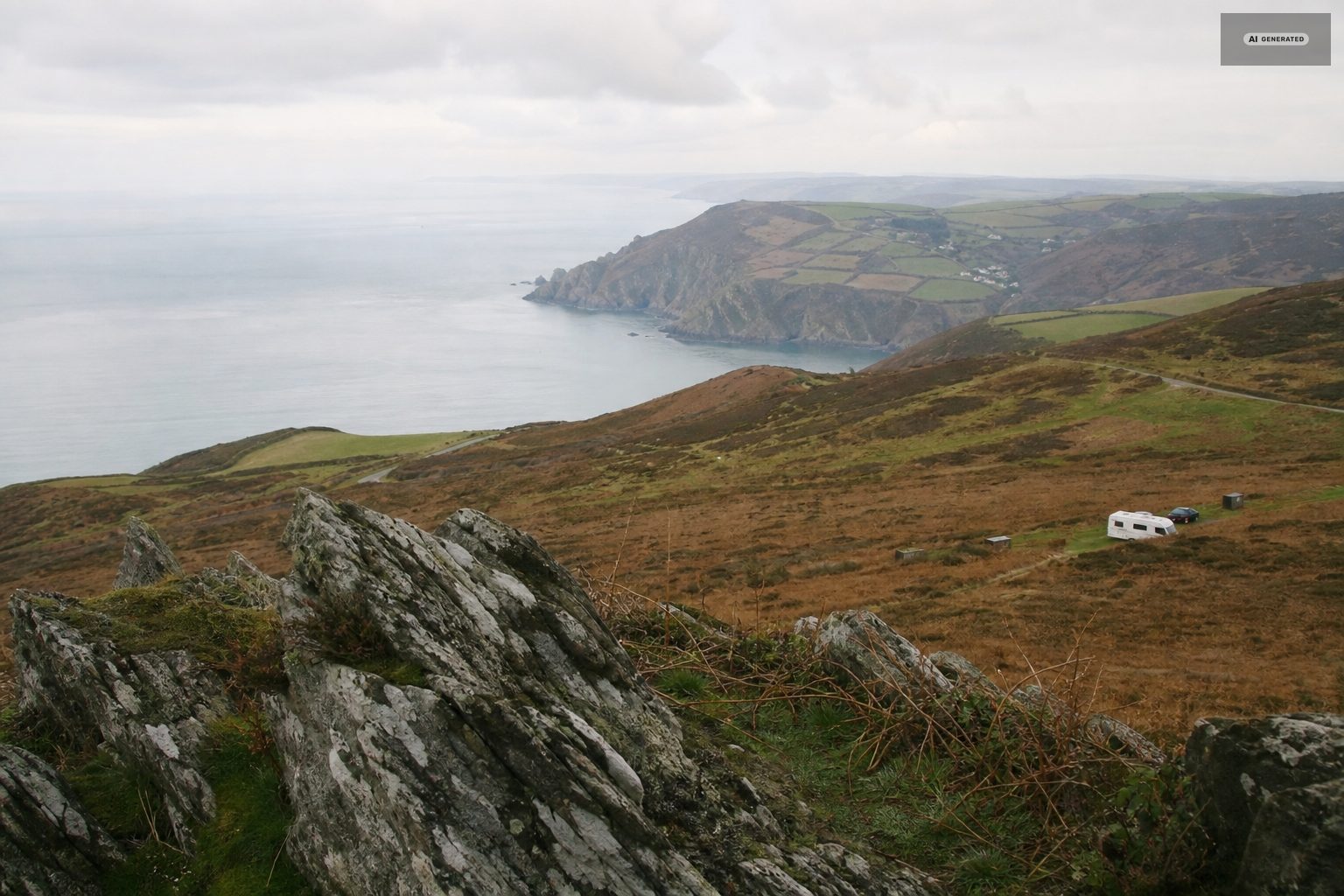 Out on the moor, on the Exmoor coast at Lynton and Lynmouth