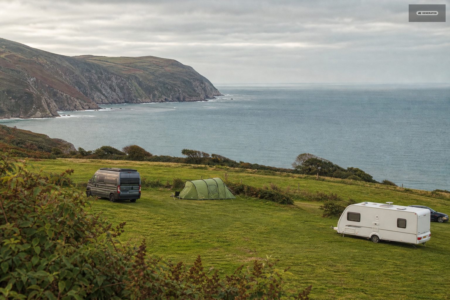 Camping here well, on the Exmoor coast at Lynton and Lynmouth