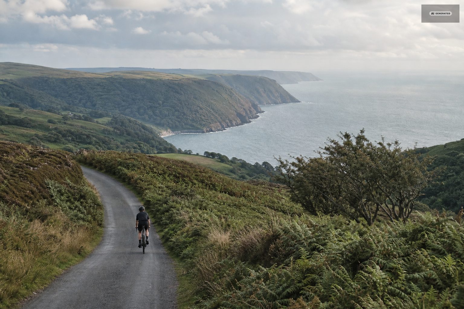 Moorland lanes, on the Exmoor coast at Lynton and Lynmouth