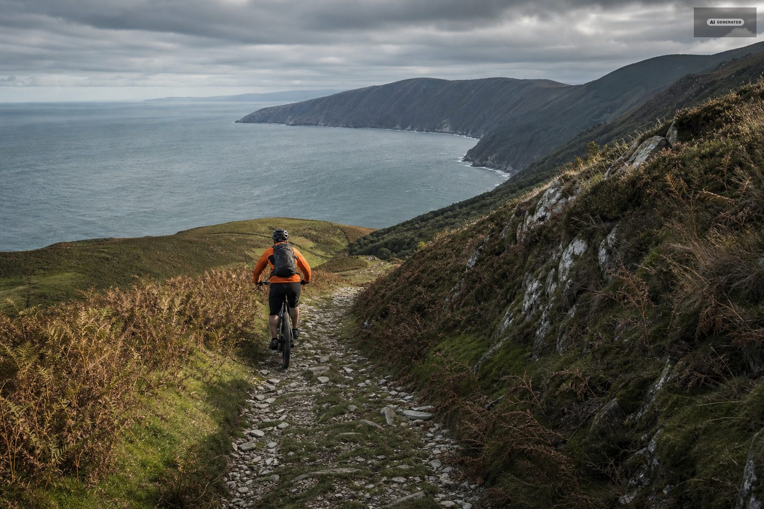 Off-road on Exmoor, on the Exmoor coast at Lynton and Lynmouth