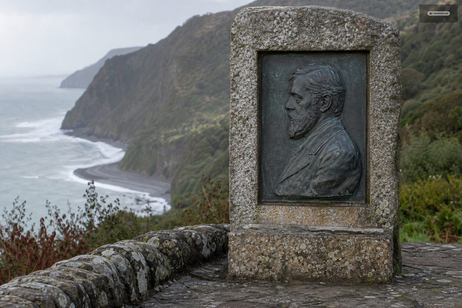 R. D. Blackmore, on the Exmoor coast at Lynton and Lynmouth