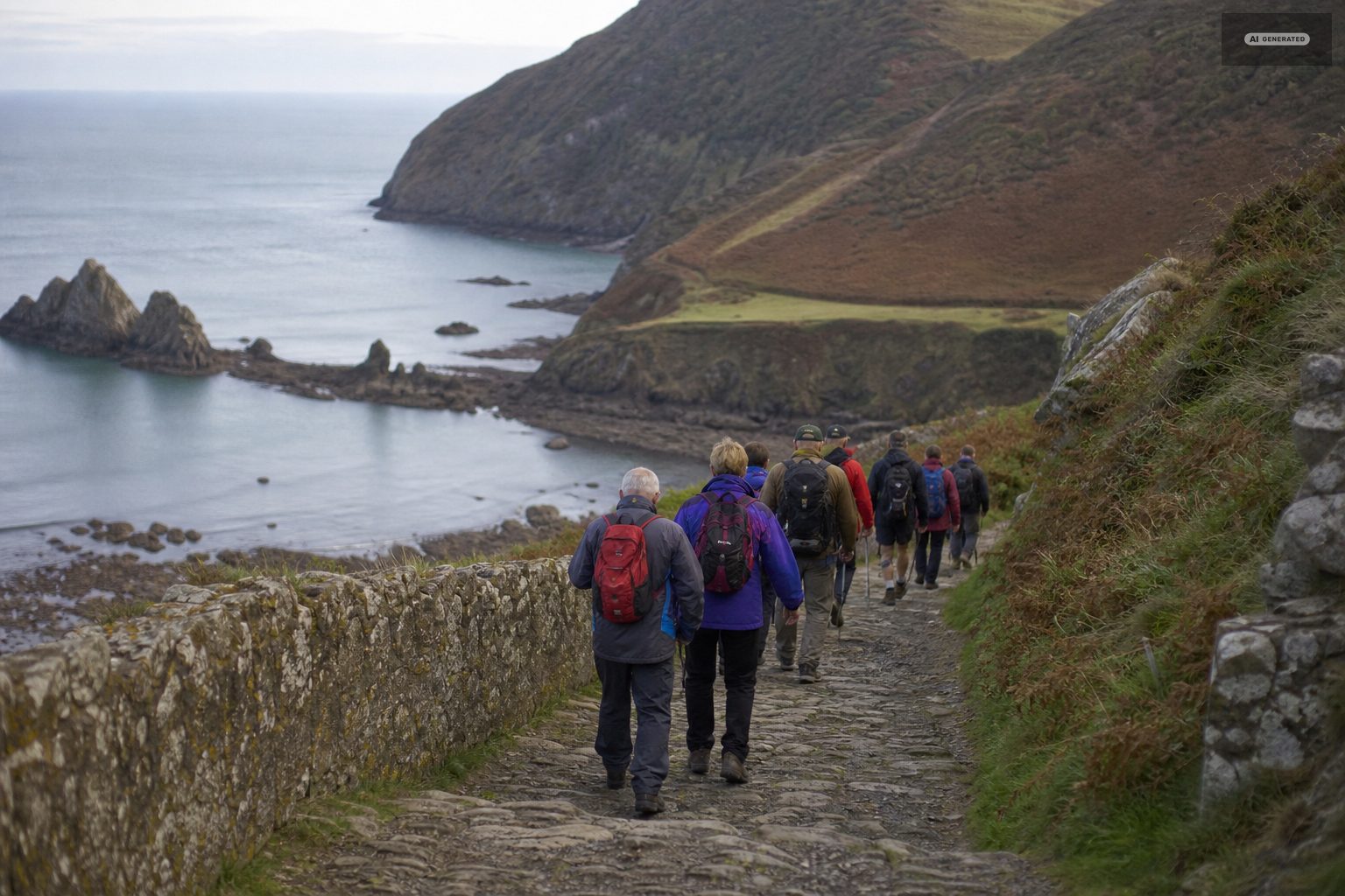 Why they all came at once, on the Exmoor coast at Lynton and Lynmouth