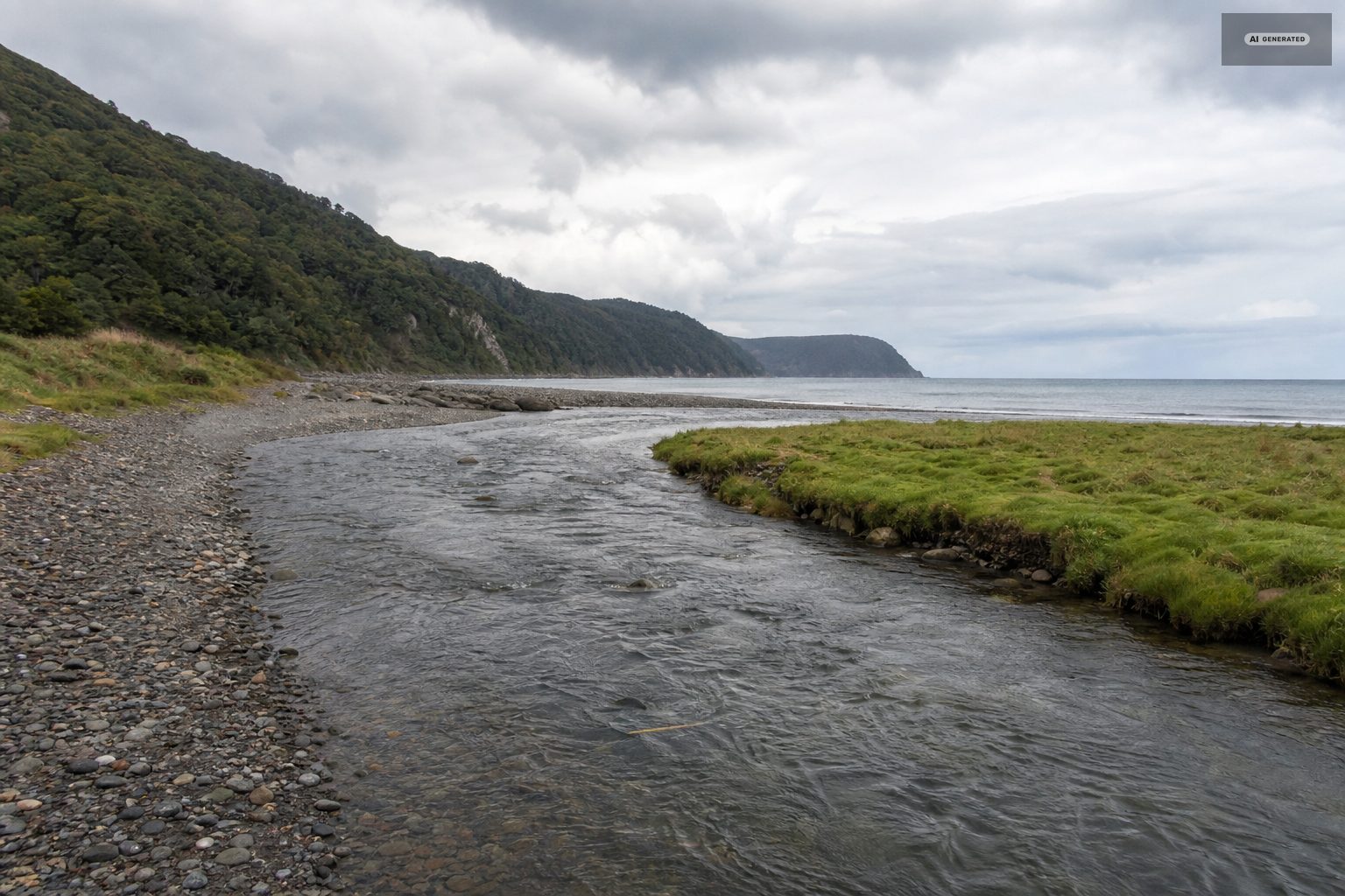 The rivers, on the Exmoor coast at Lynton and Lynmouth