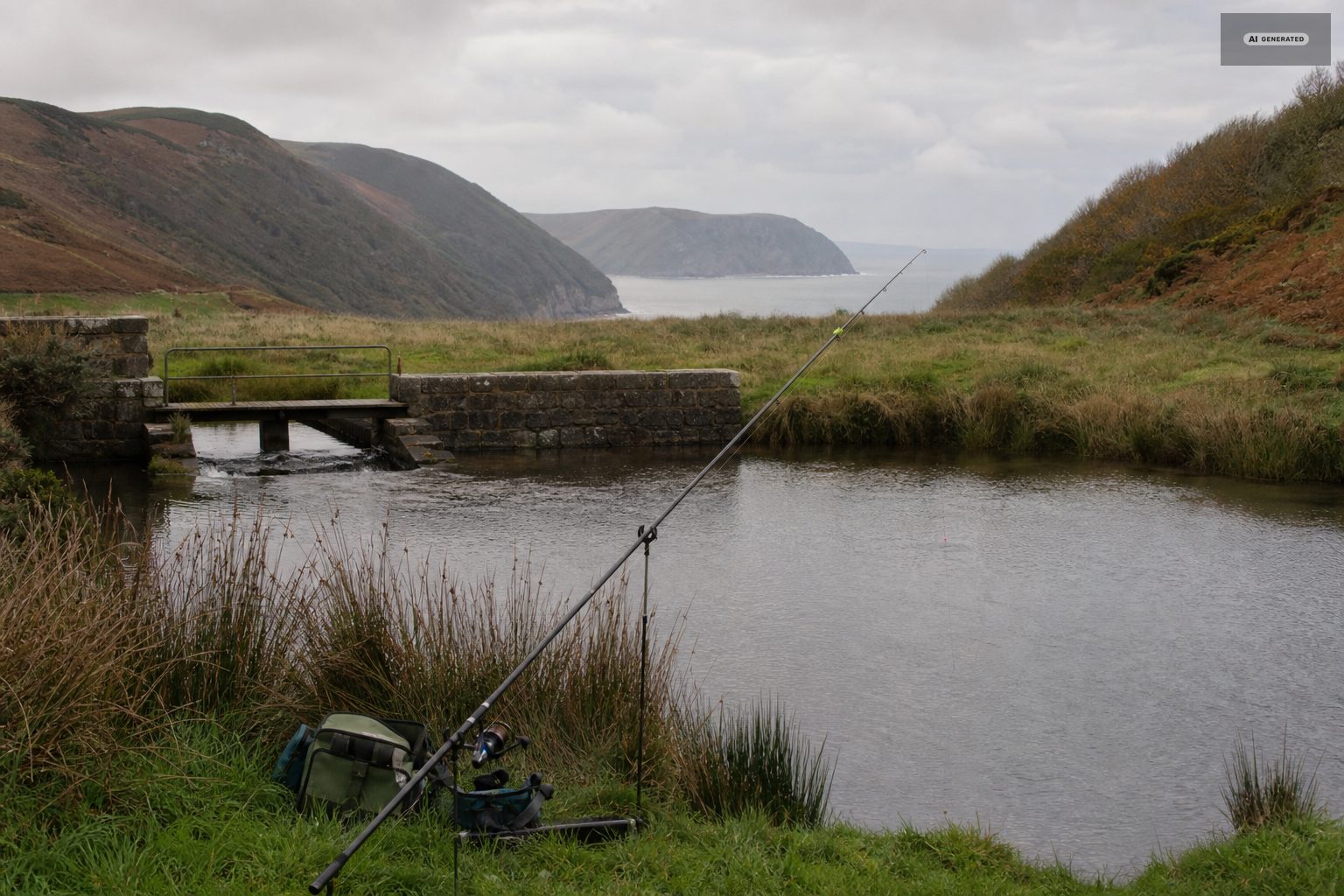 Stillwater and coarse fishing, on the Exmoor coast at Lynton and Lynmouth