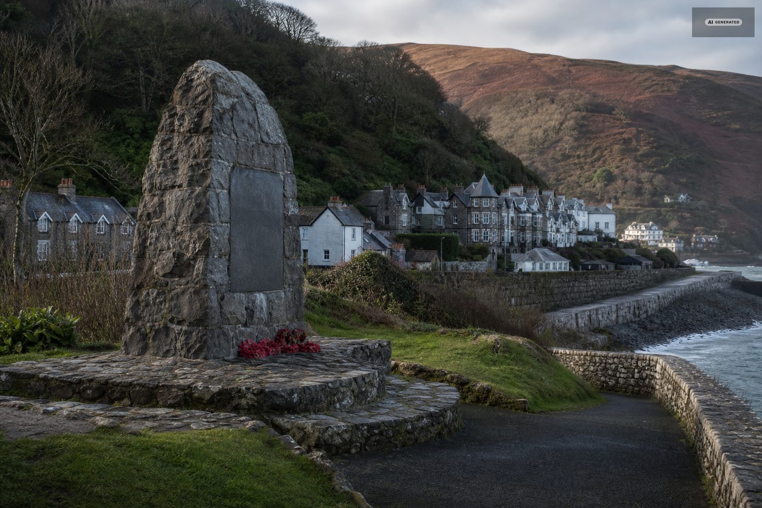 The flood memorial and what else to see in Lynmouth today, on the Exmoor coast at Lynton and Lynmouth