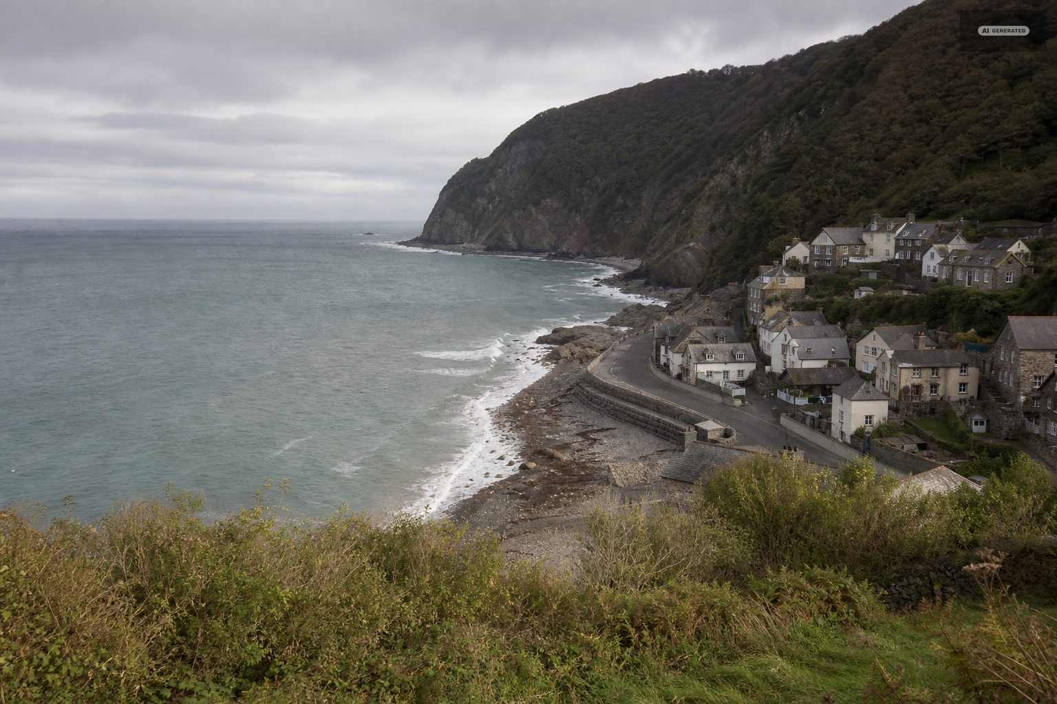 Down in Lynmouth, on the Exmoor coast at Lynton and Lynmouth