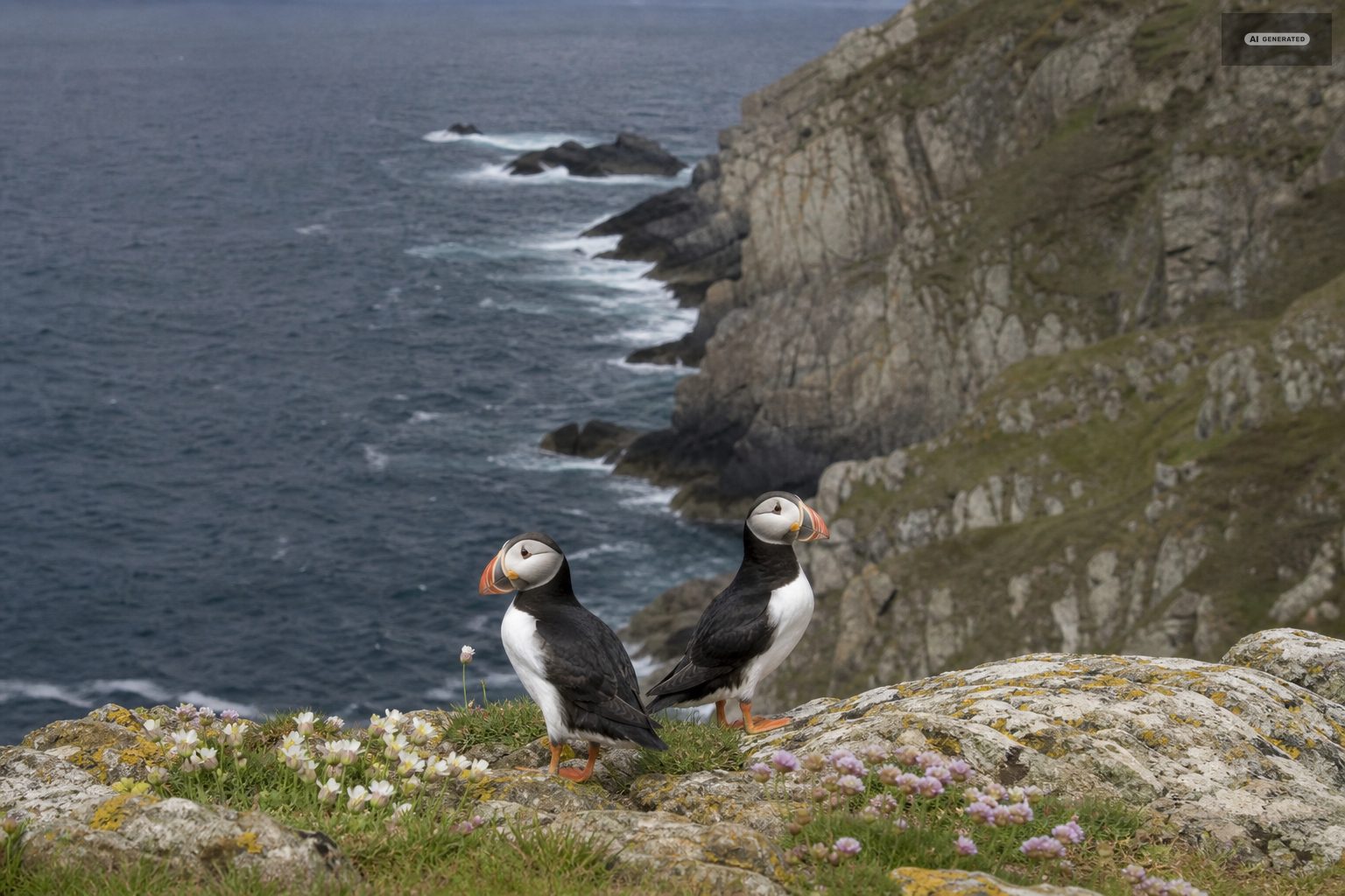 Wildlife, on the Exmoor coast at Lynton and Lynmouth