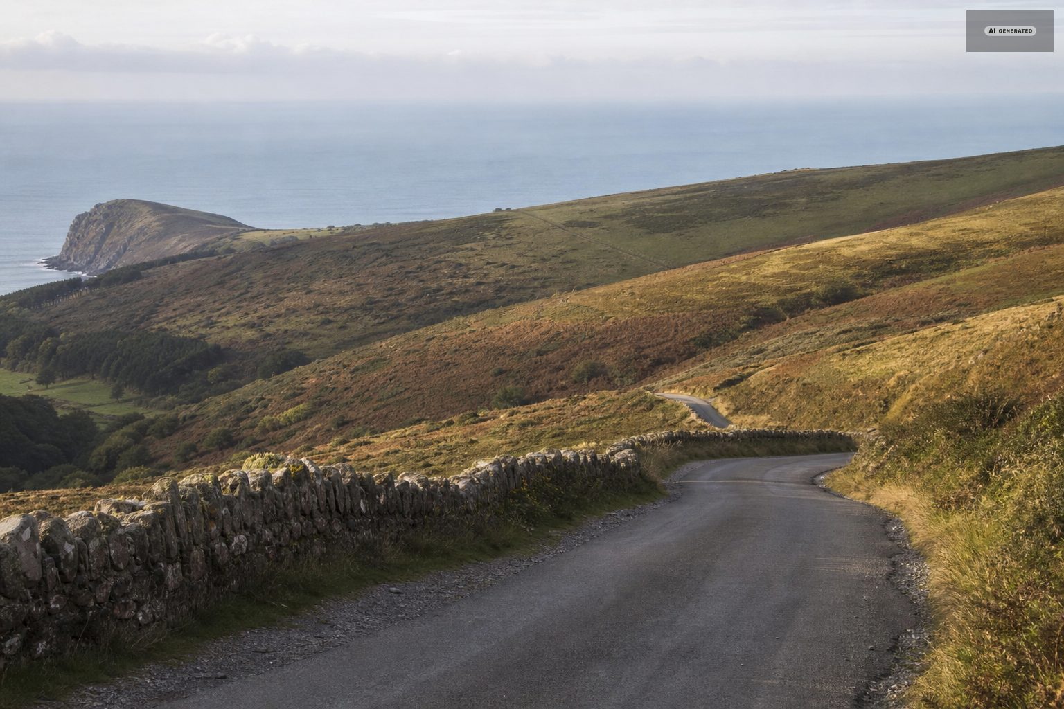 Driving it well, on the Exmoor coast at Lynton and Lynmouth