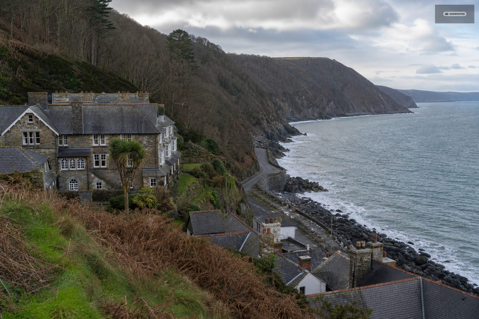 Grading and inspection, on the Exmoor coast at Lynton and Lynmouth