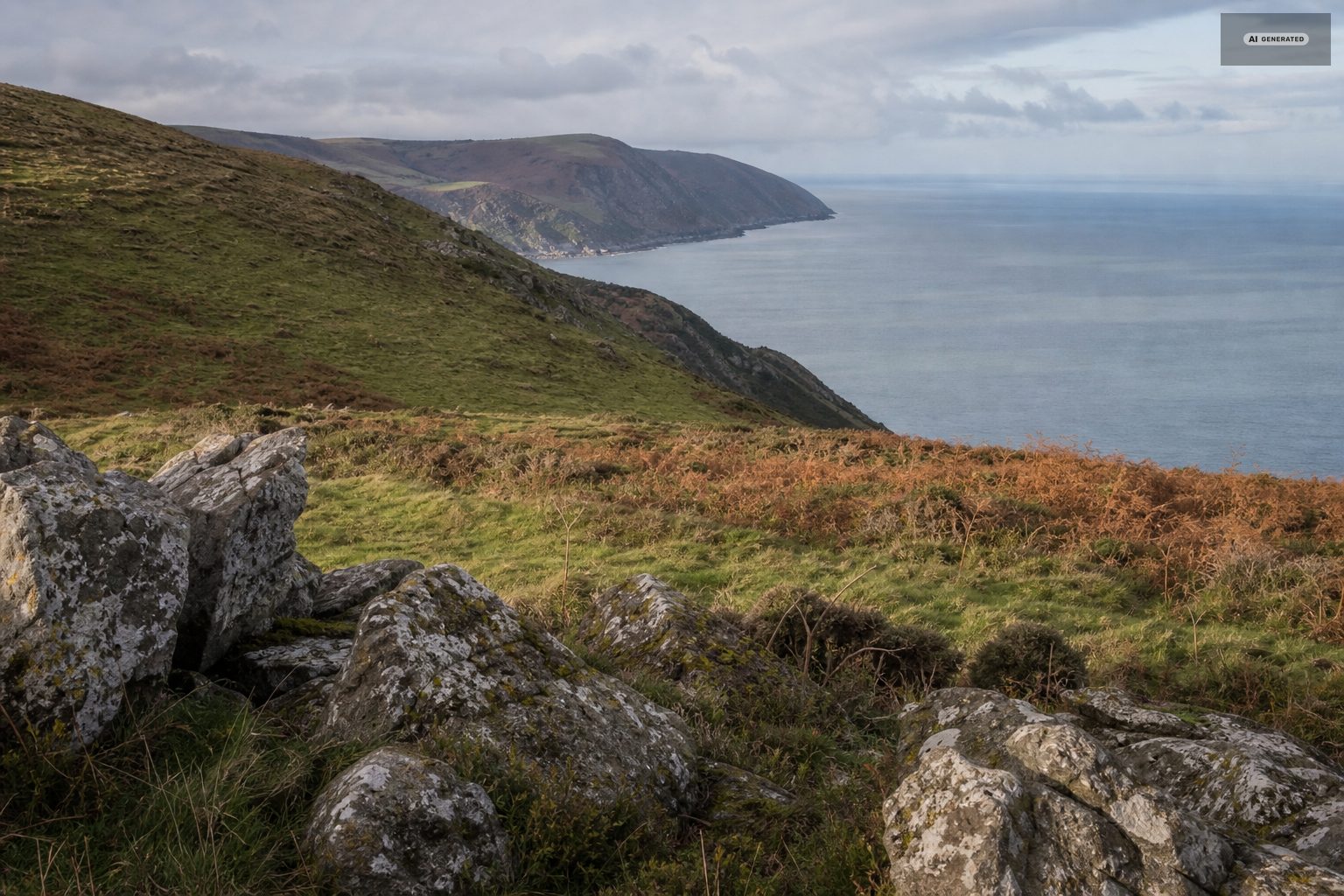Out on the moor, on the Exmoor coast at Lynton and Lynmouth