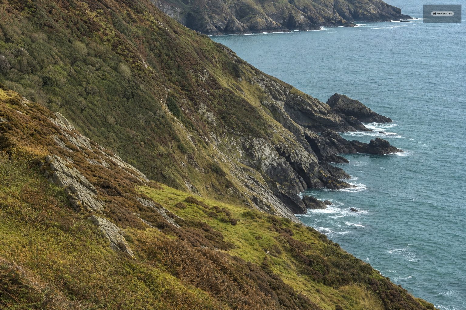 Close in, on the Exmoor coast at Lynton and Lynmouth