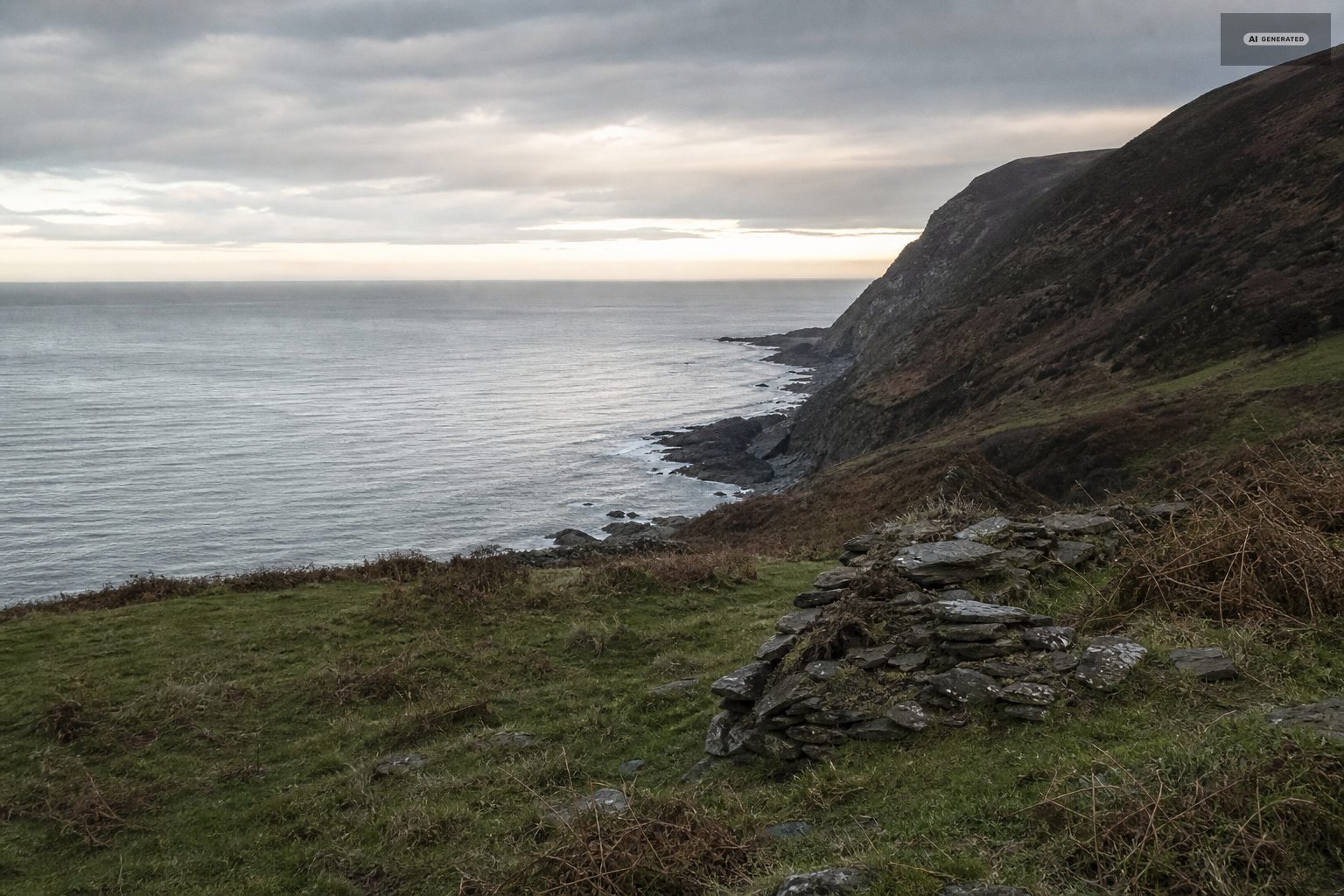 What you lose, on the Exmoor coast at Lynton and Lynmouth
