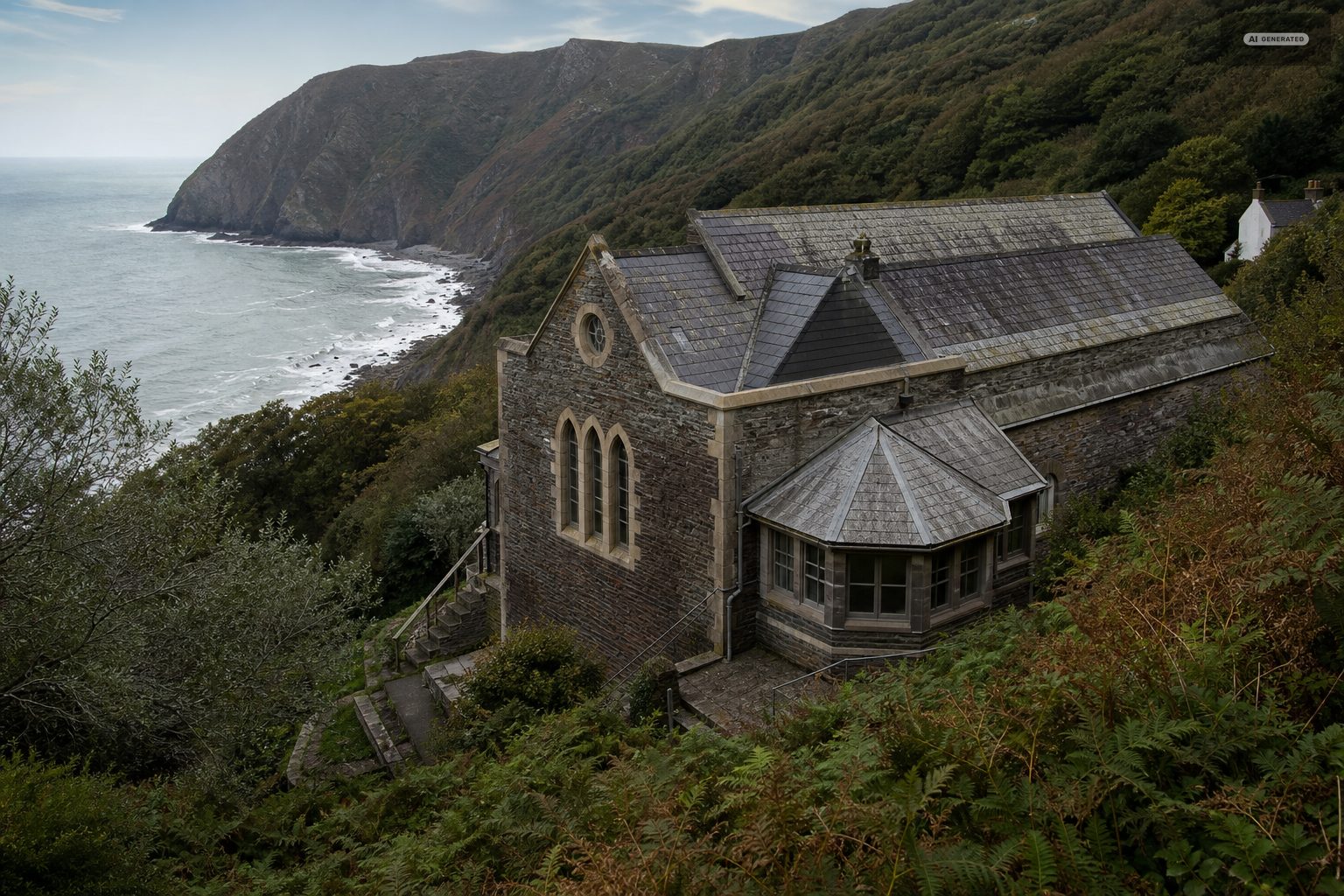 The cinema, on the Exmoor coast at Lynton and Lynmouth