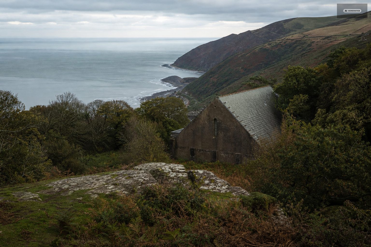 Reading the weather here, on the Exmoor coast at Lynton and Lynmouth