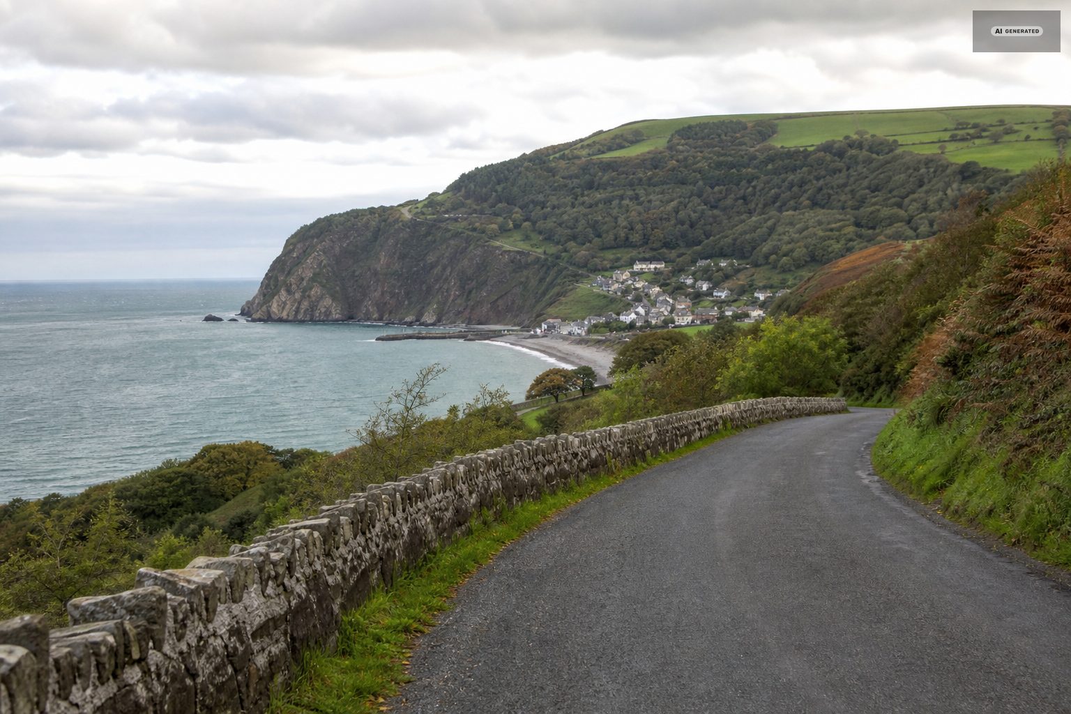 By car, on the Exmoor coast at Lynton and Lynmouth