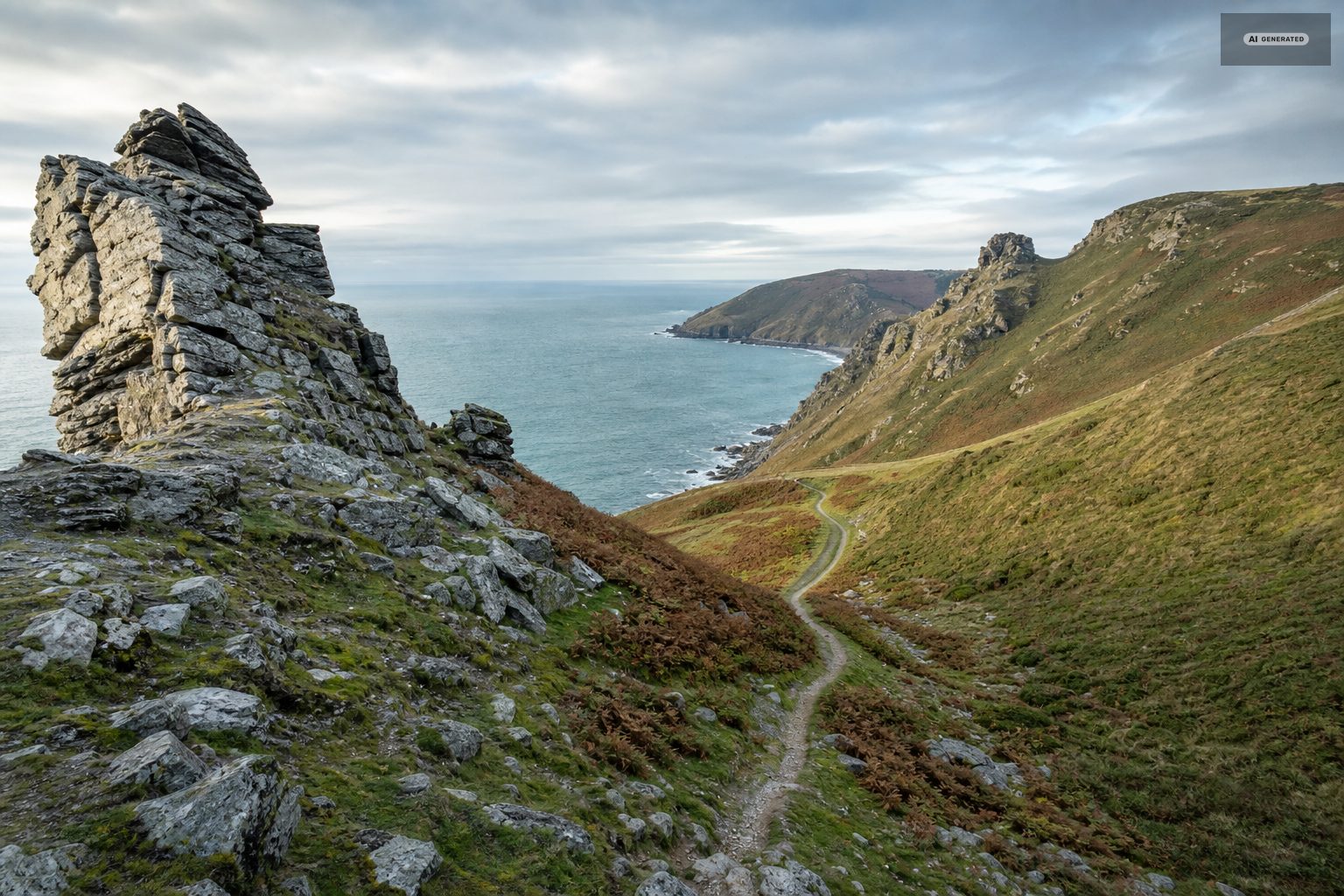 How to walk the Valley of the Rocks from Lynton, on the Exmoor coast at Lynton and Lynmouth
