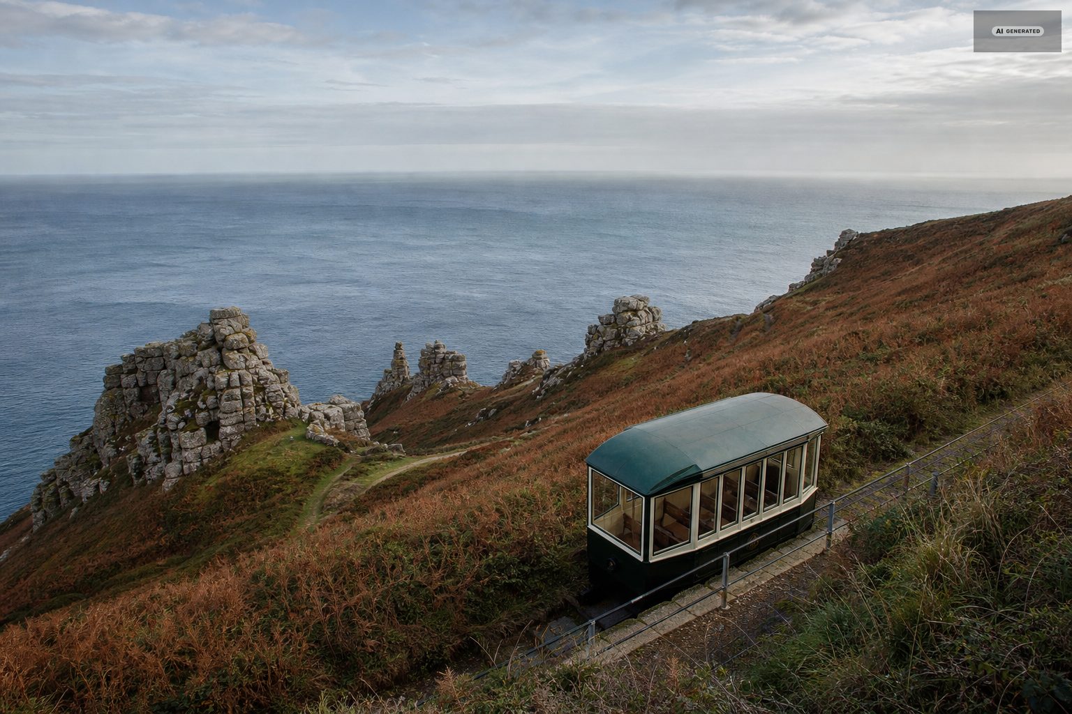 Getting there without walking, on the Exmoor coast at Lynton and Lynmouth